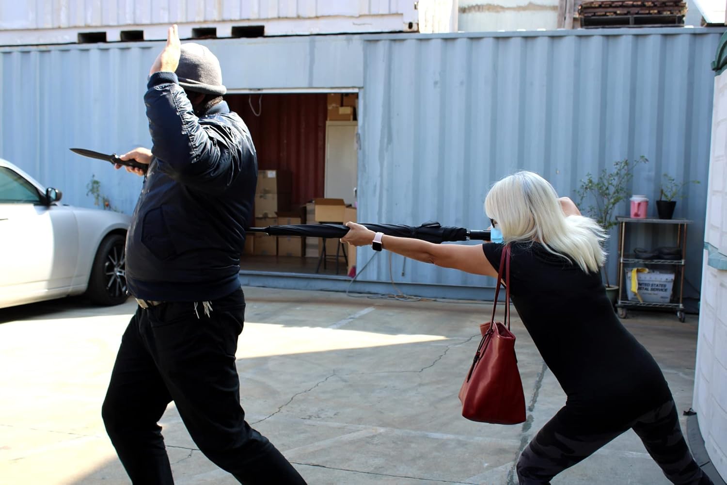 UZI Fiberglass Self - Defense Tactical Umbrella - WCUniforms