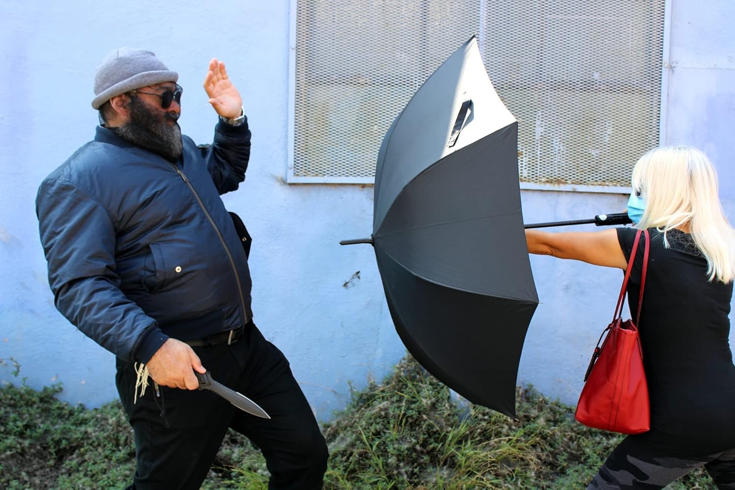 UZI Fiberglass Self - Defense Tactical Umbrella - WCUniforms