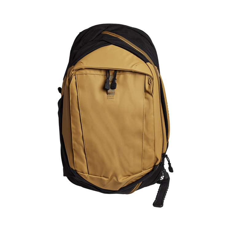 Vertx Pro Commuter backpack in yellow and black, designed for rapid access and active use.