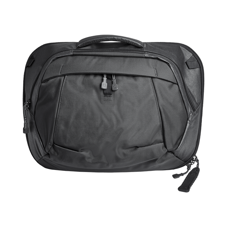 Vertx Pro Keryx ambidextrous convertible bag in sleek black, perfect for daily use and professional settings.