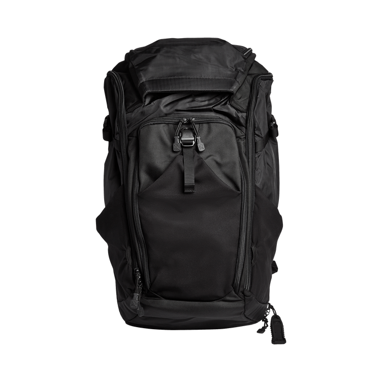 Vertx Pro Overlander backpack in black, featuring multiple compartments and a durable design for road-ready organization.