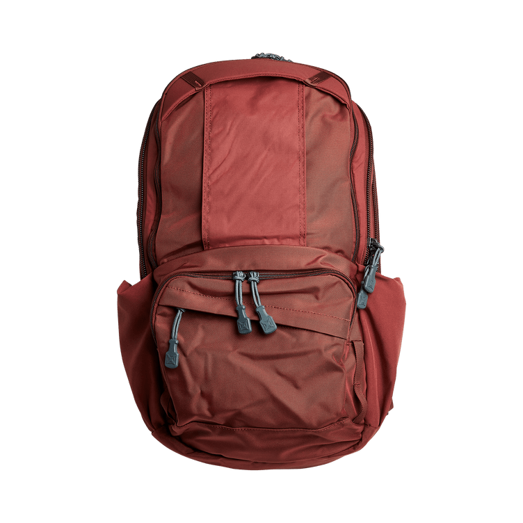 Vertx Pro Readypack in rich red color with multiple storage pockets and sleek design for tactical use.