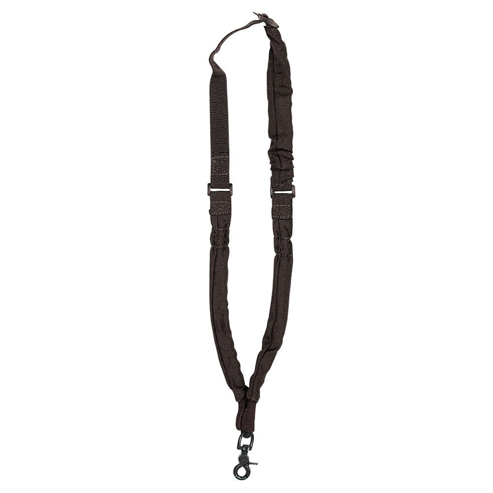 Black tactical sling on a white background