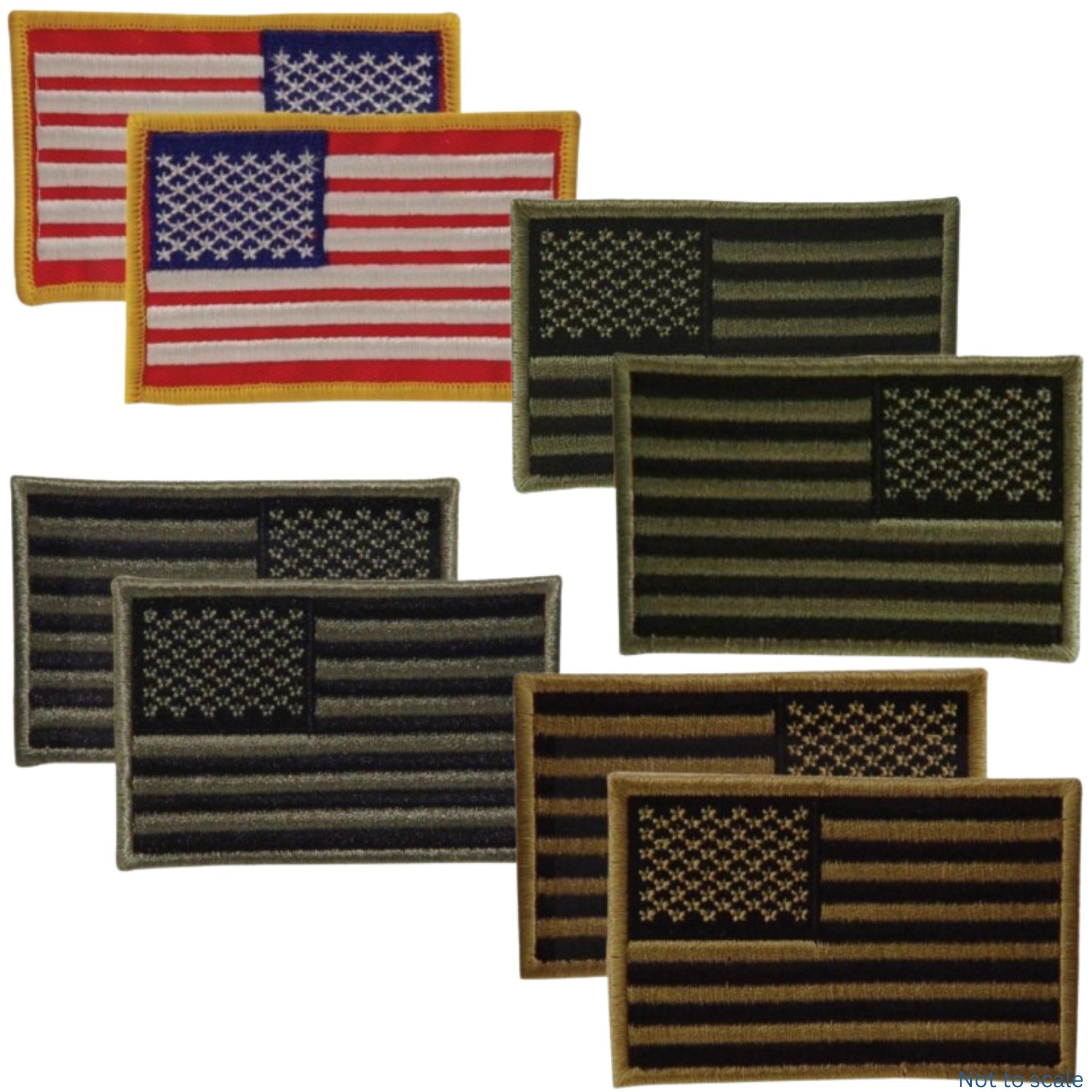 Voodoo Tactical Embroidered USA Military Flag Patches 20-9087 - WCUniforms