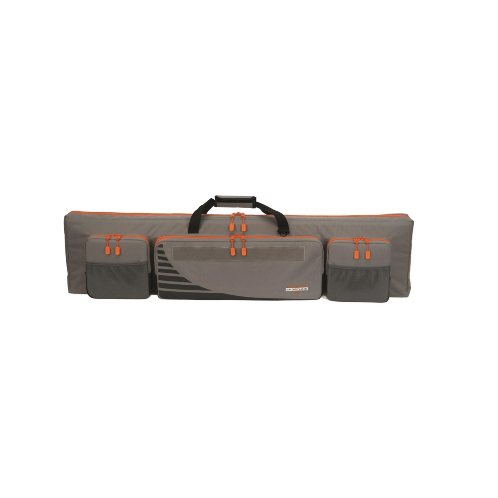 Voodoo Sport 51" Weapons Case, lightweight design with orange accents and multiple pockets for secure transport.