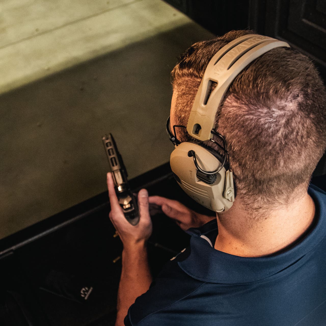 Walker's Razor Tacti-Grip FDE Earmuff GWP-RSEMRH-FDE - Ear Protection - WCUniforms