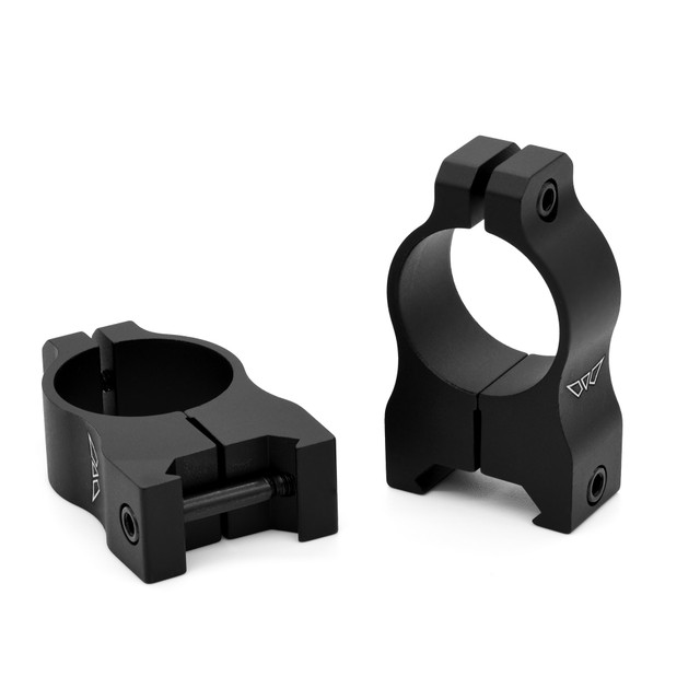 Warne Scope Mounts Vapor 1 inch high matte rings, durable and affordable mounting solution for optics.