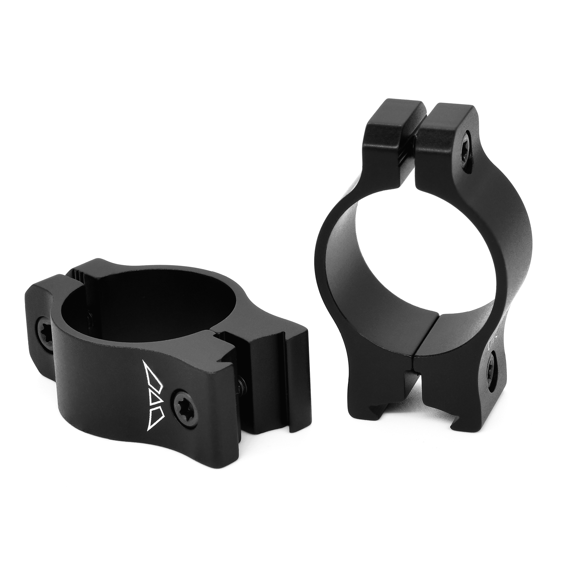 Warne Scope Mounts Vapor 1 Low Rimfire Ring, durable black rings for 3/8" dovetails, engineered for strength and performance.