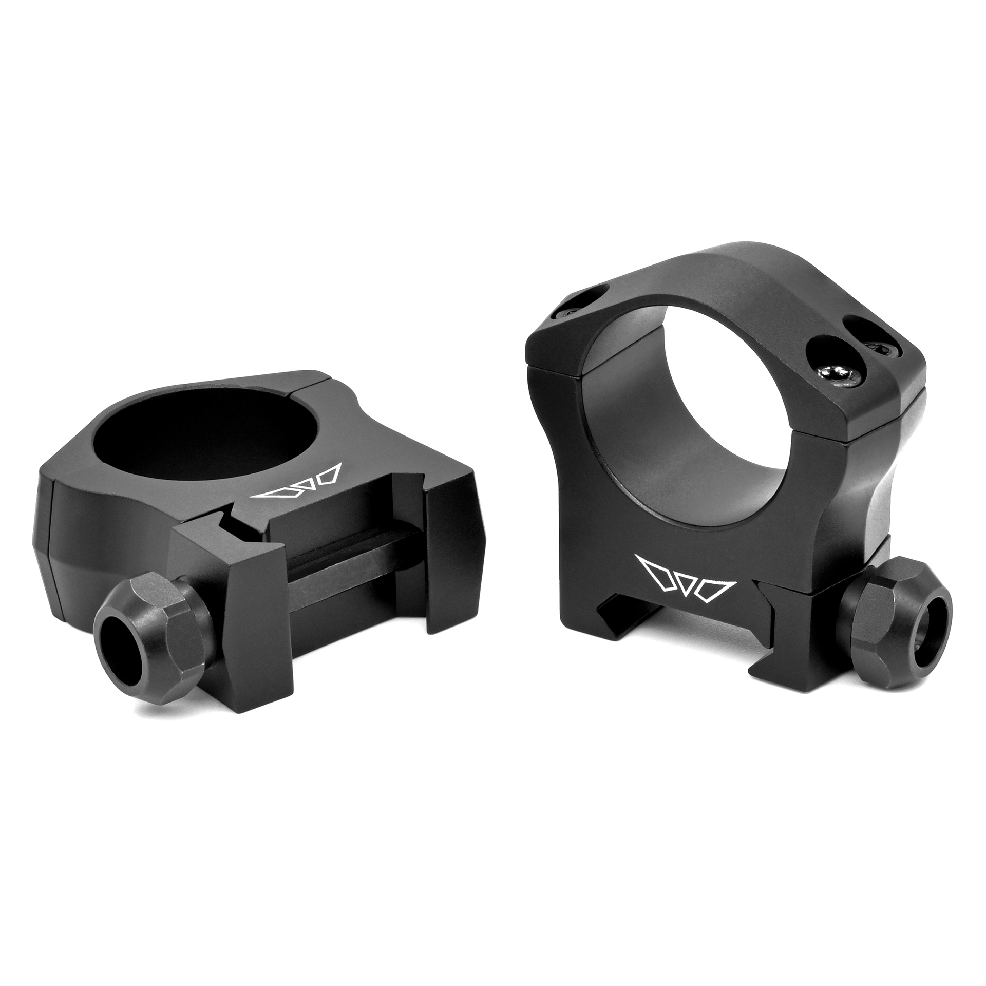 Warne Mountain Tech 1 inch low matte scope rings made from lightweight aluminum, designed for rugged performance in harsh conditions.