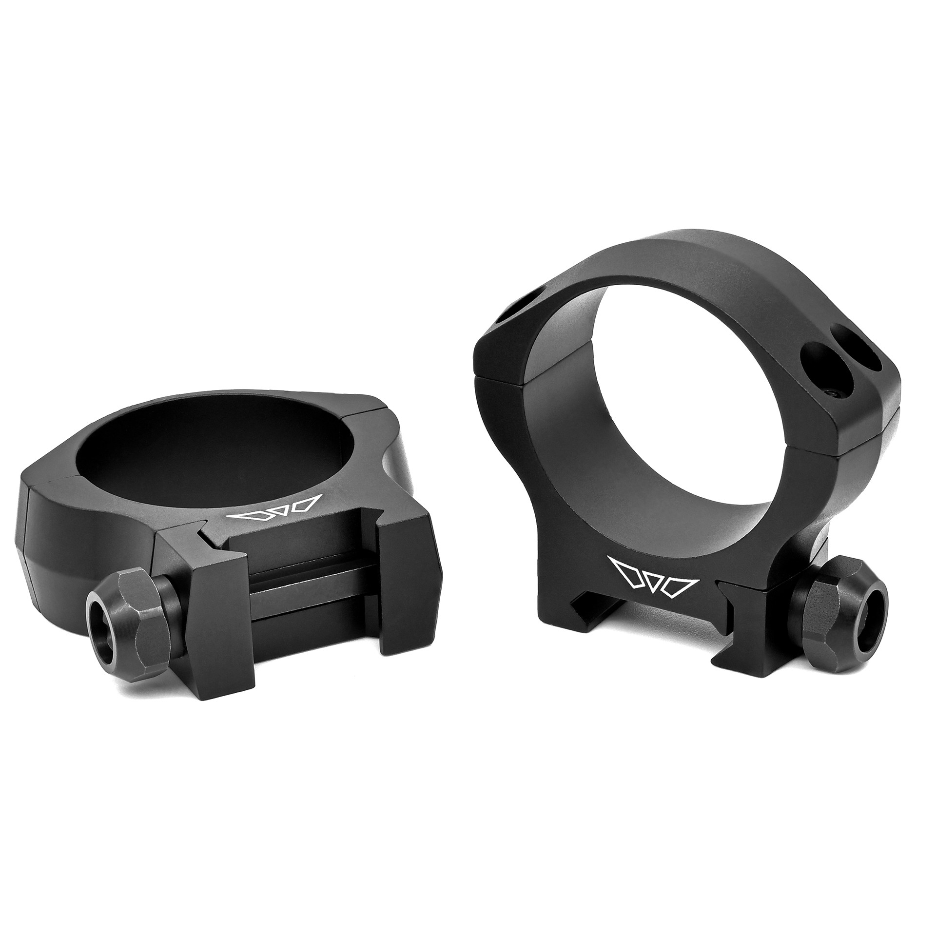 Warne Mountain Tech 35mm low matte scope rings, lightweight aluminum construction for rugged performance.