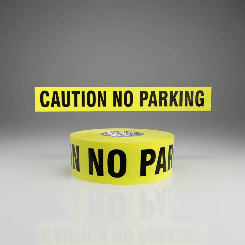 WCUniforms Barricade Tape Yellow "CAUTION NO PARKING" | KB - NOPARK - WCUniforms