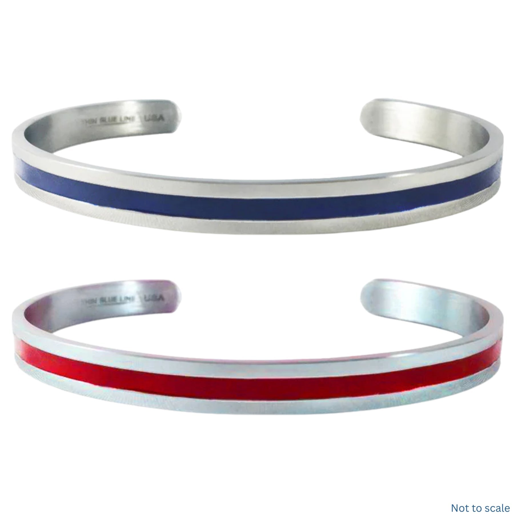 Women's Thin Blue Line or Thin Red Line Bangle - WCUniforms
