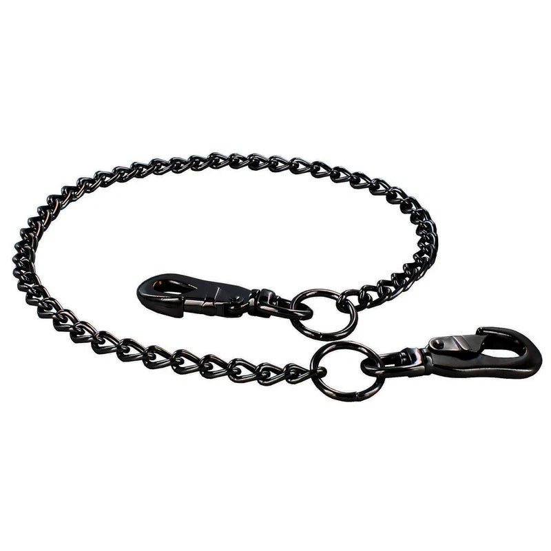 Zak Tool ZT62-BLK black corrections key ring chain coiled with clasp and chain links visible