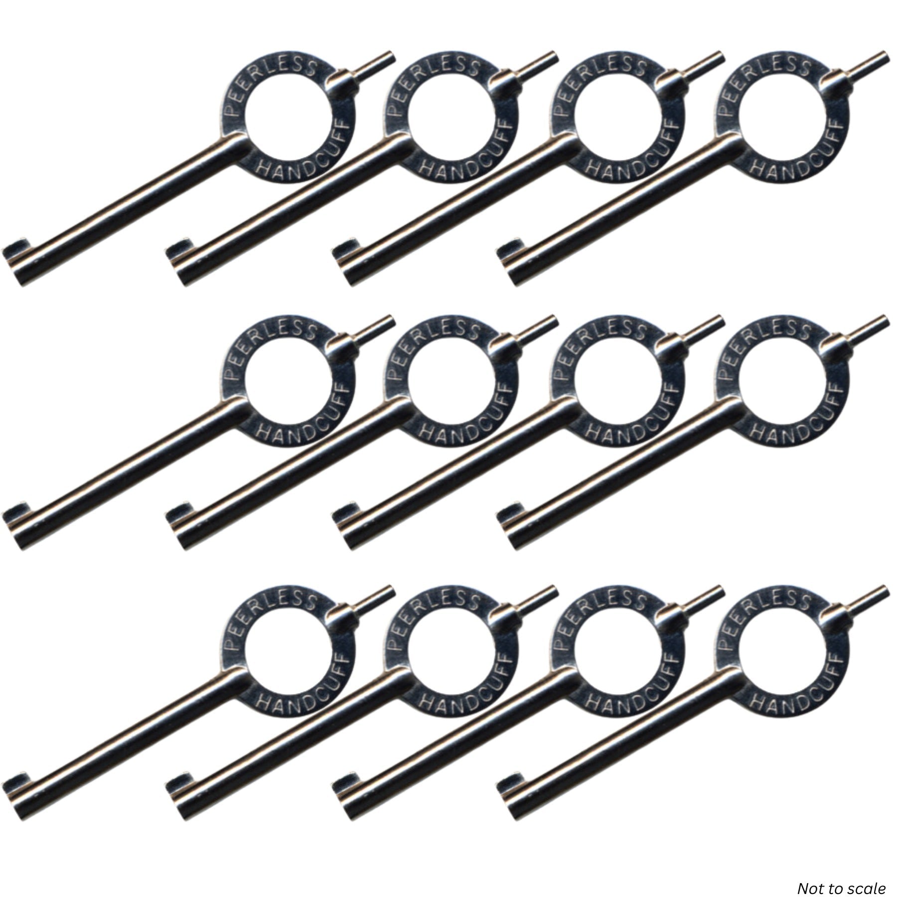 Zak Tool Standard Handcuff Key (12-Pack) Black, Gold, or Silver - WCUniforms