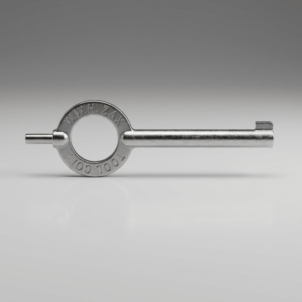 Metal Zak Tool Standard Handcuff Key Z99 – Police Handcuff Key USA Made on a gray background