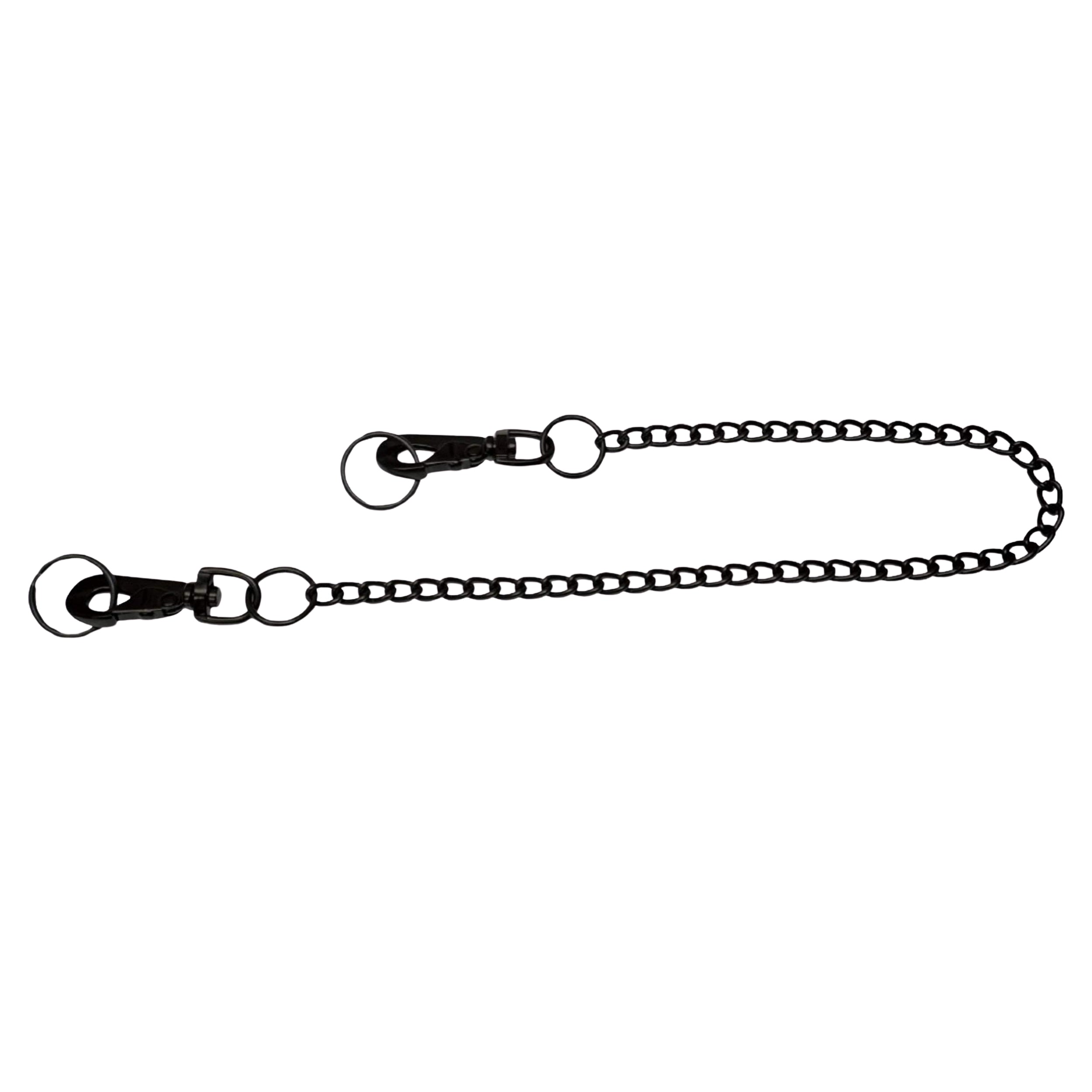 Zak Tool ZT62-BLK 30-inch black corrections key ring chain showing both metal end clasps