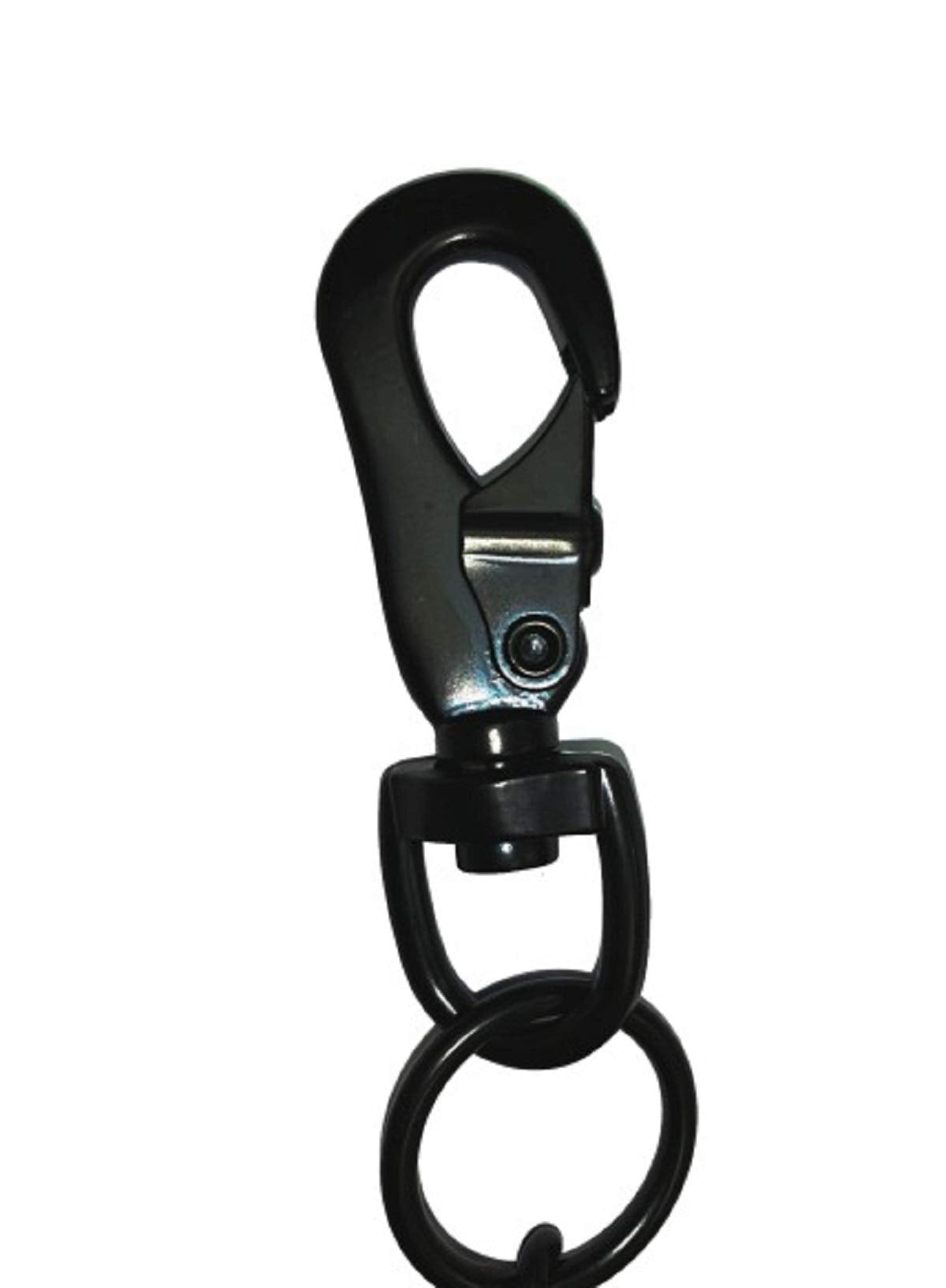 Zak Tool ZT62-BLK black corrections key ring chain, black metal swivel clip hardware close-up