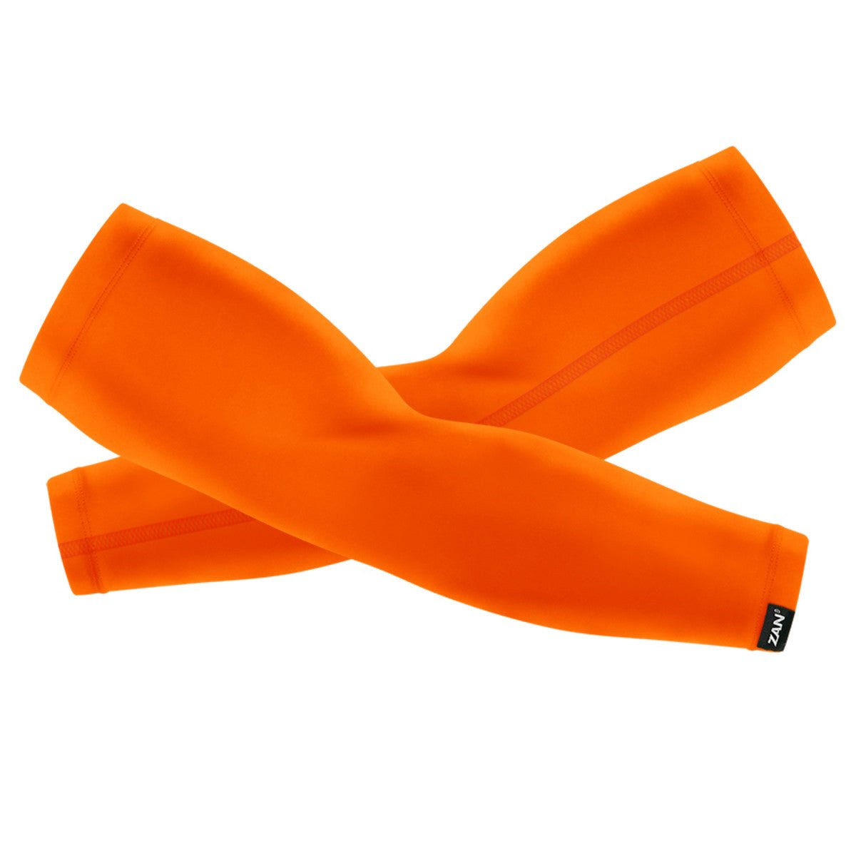 Orange Zan Headgear SportFlex Series Arm Sleeve, lightweight UV protection, perfect for sun or cold weather.