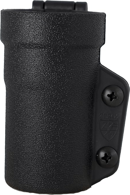Zero9 Solutions Bezel Down 4 flashlight case in black, designed for rugged protection and secure retention.
