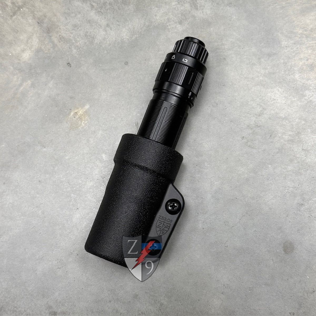 Zero9 Solutions Bezel Down flashlight case black Tek-Lok Z9-4064