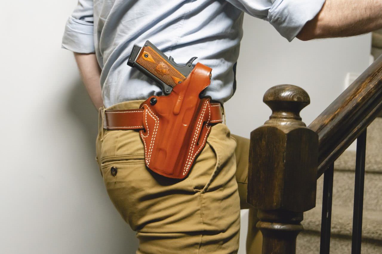 Desantis Thumb Break Scabbard Belt Holster DL001 - Tactical &amp; Duty Gear