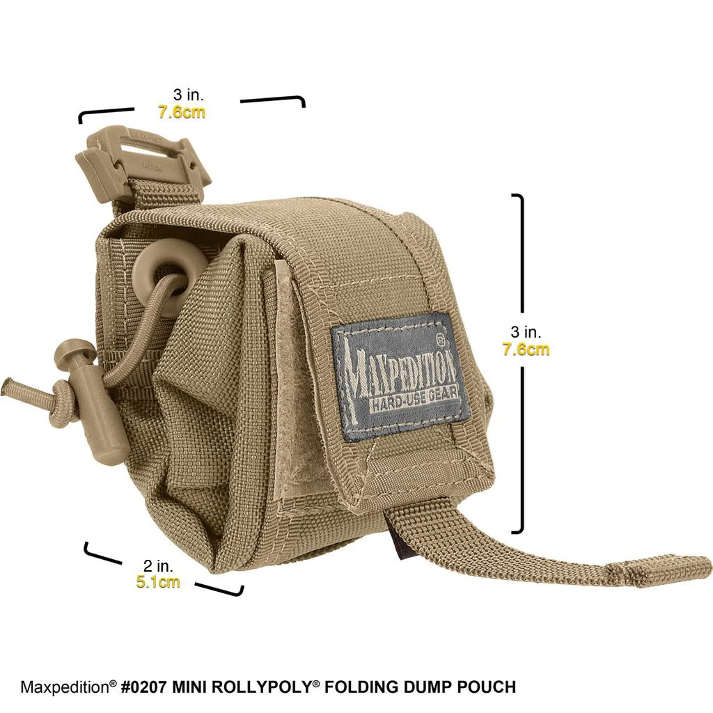 Maxpedition Mini Rollypoly Folding Dump Pouch 0207 - Bags &amp; Packs