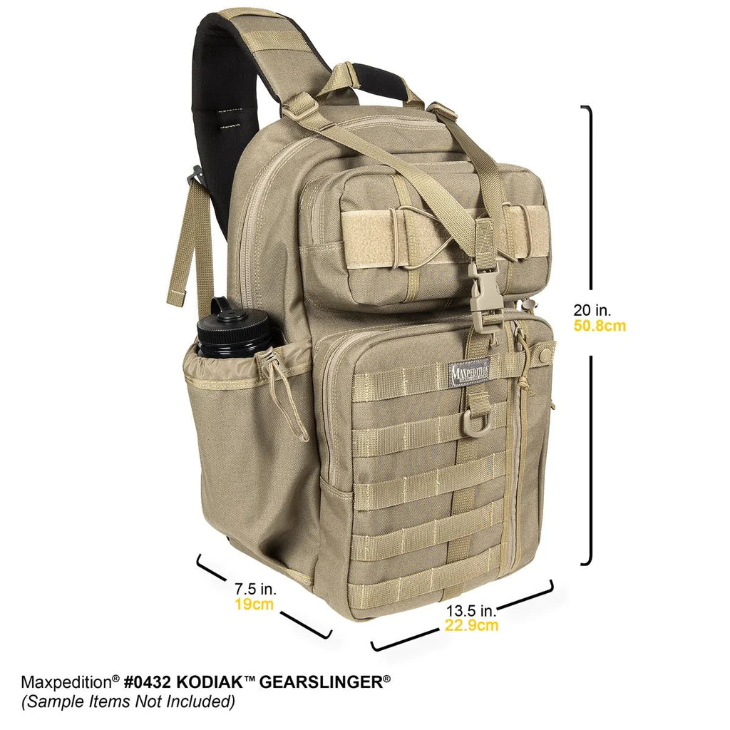 Maxpedition Kodiak Gearslinger Concealed Carry Backpack 0432 - Range Bags and Gun Cases