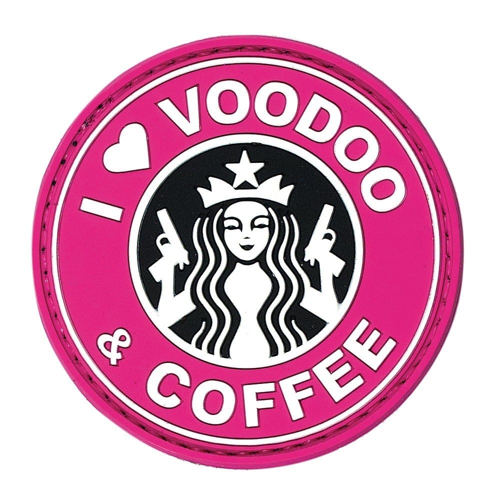 Voodoo Tactical I Love Voodoo & Coffee Patch 07-0901 - Morale Patches