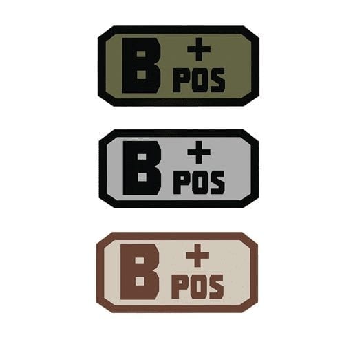 Voodoo Tactical Blood Type B+ Patch 07-0993 - Miscellaneous Emblems
