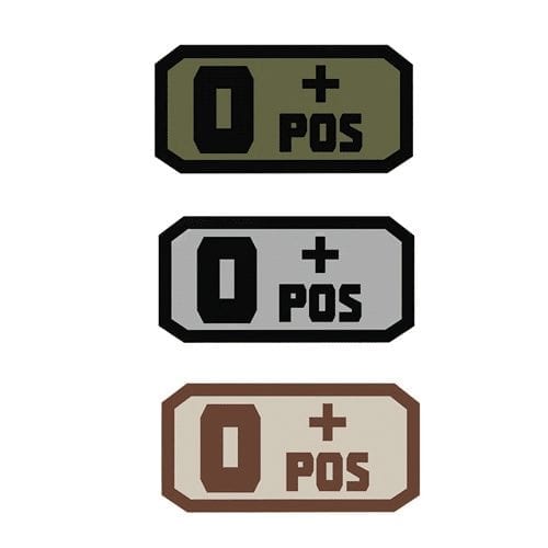 Voodoo Tactical Blood Type O+ Patch 07-0995 - Miscellaneous Emblems