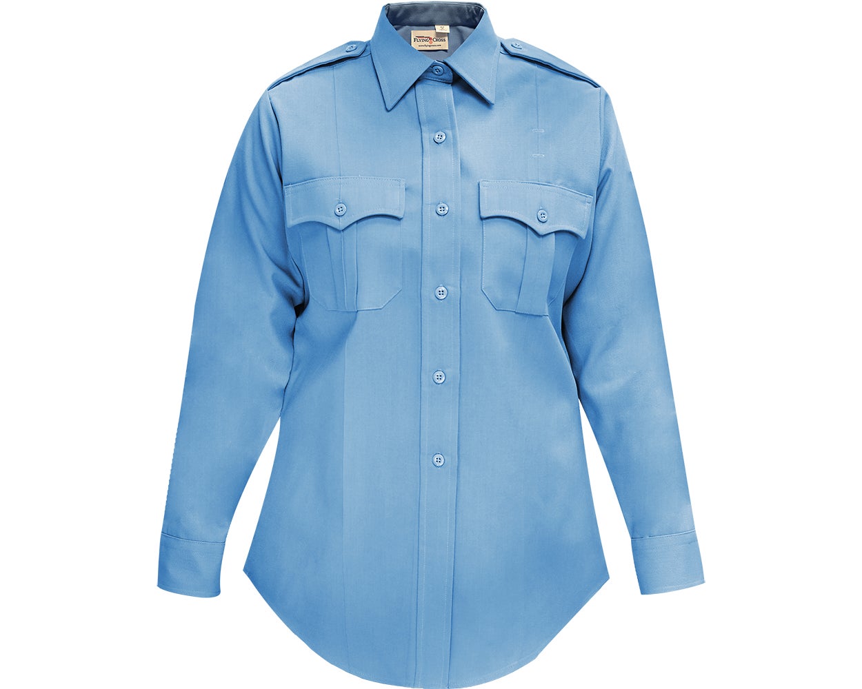 Flying Cross Deluxe Tropical Poly/Rayon Women's Long Sleeve Uniform Shirt