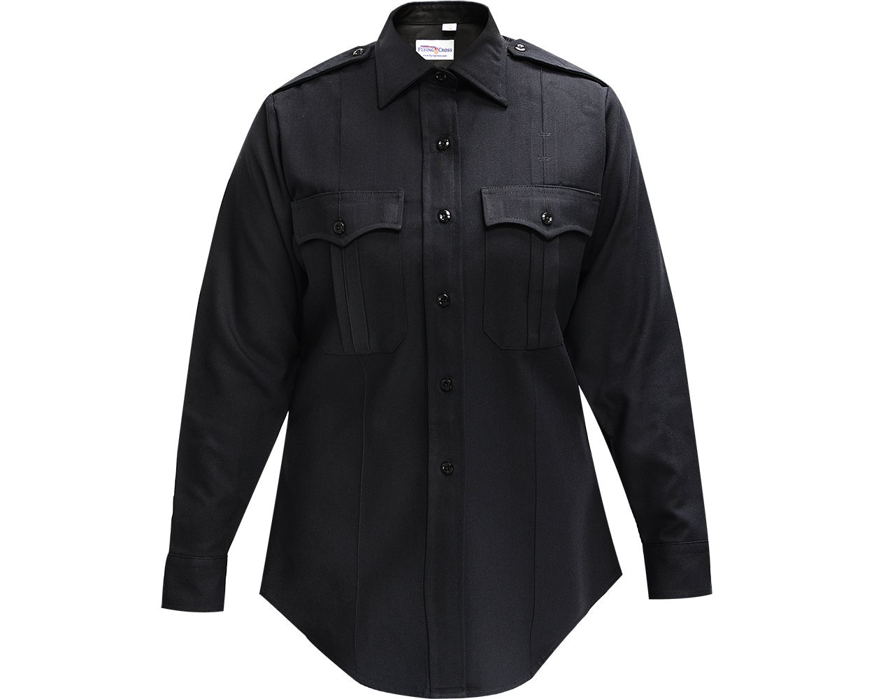 Flying Cross Deluxe Tropical Poly/Rayon Women's Long Sleeve Uniform Shirt