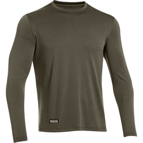 Under Armour Tactical UA Tech Long Sleeve T-Shirt 1248196 - Marine OD Green, 2XL