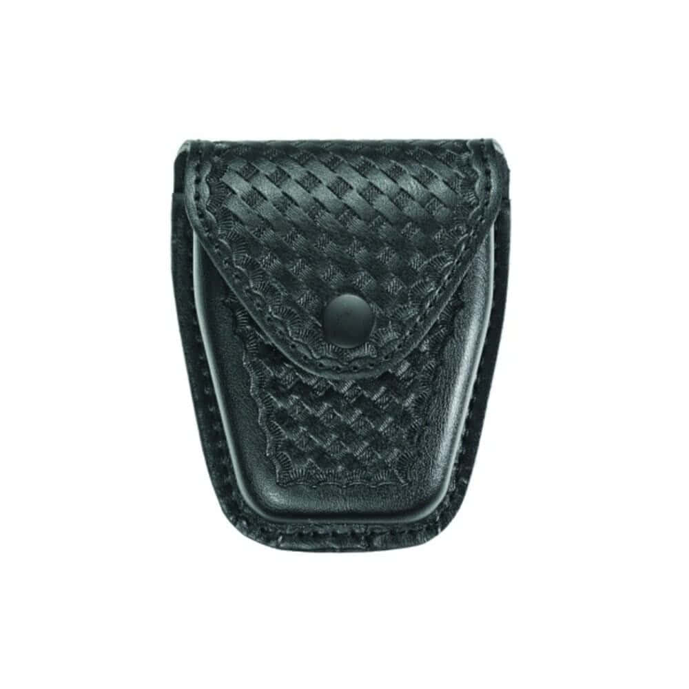 Hero's Pride AirTek Hinged Handcuff Case 1451 - Basket Weave, Black