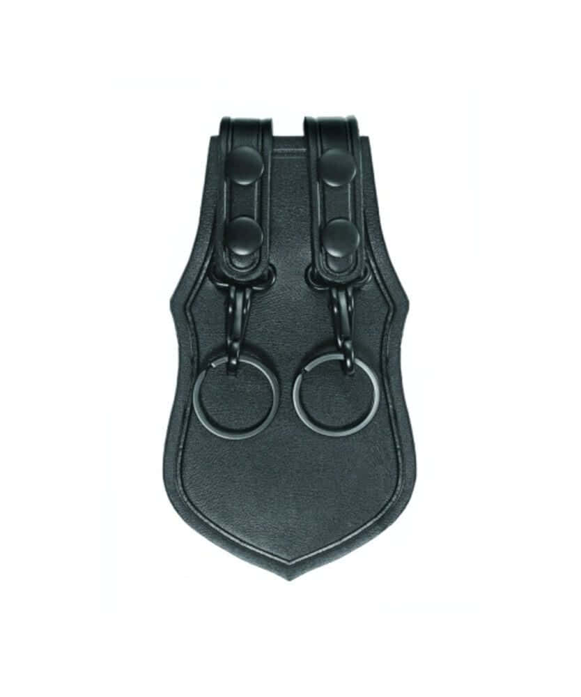 Hero's Pride AirTek Double Scabbard Key Holder with Metal Clip - Plain, Black