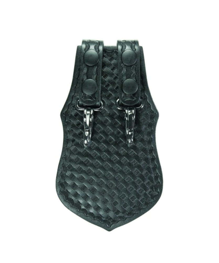 Hero's Pride AirTek Double Scabbard Key Holder with Metal Clip - Basket Weave, Black