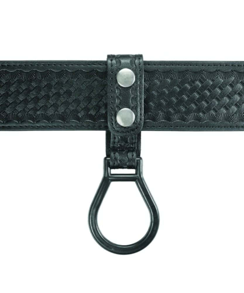 Hero's Pride AirTek D-Cell Ring Flashlight Holder with Plastic Holder - Basket Weave, Nickel