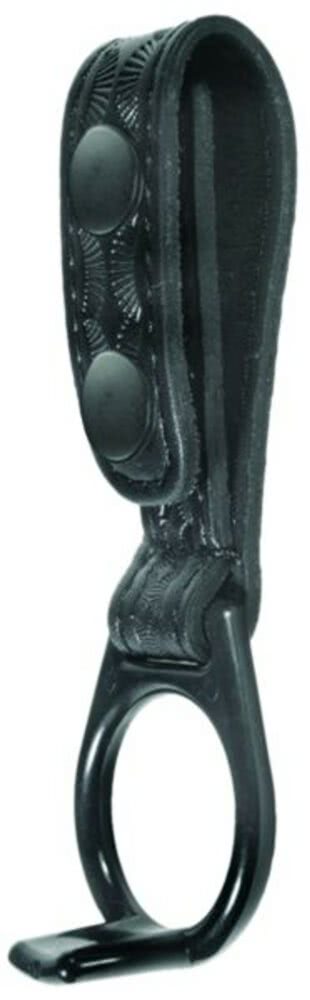 Hero's Pride AirTek Side Handle Baton Holder with Plastic Holder - Basket Weave, Black