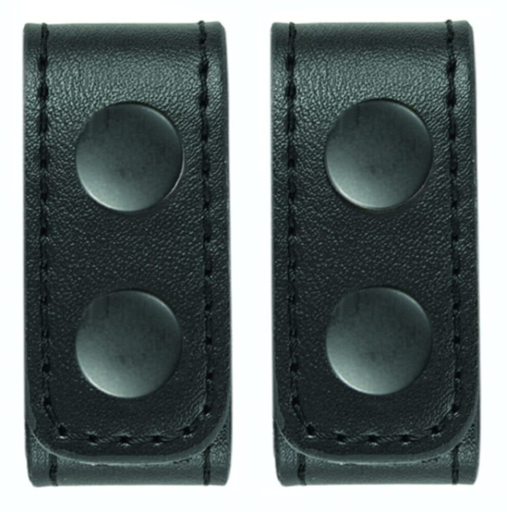 Hero's Pride AirTek Deluxe Belt Keepers 1 1/8'' - Fits 2.25'' Belt - 2 Pack - Plain, Black