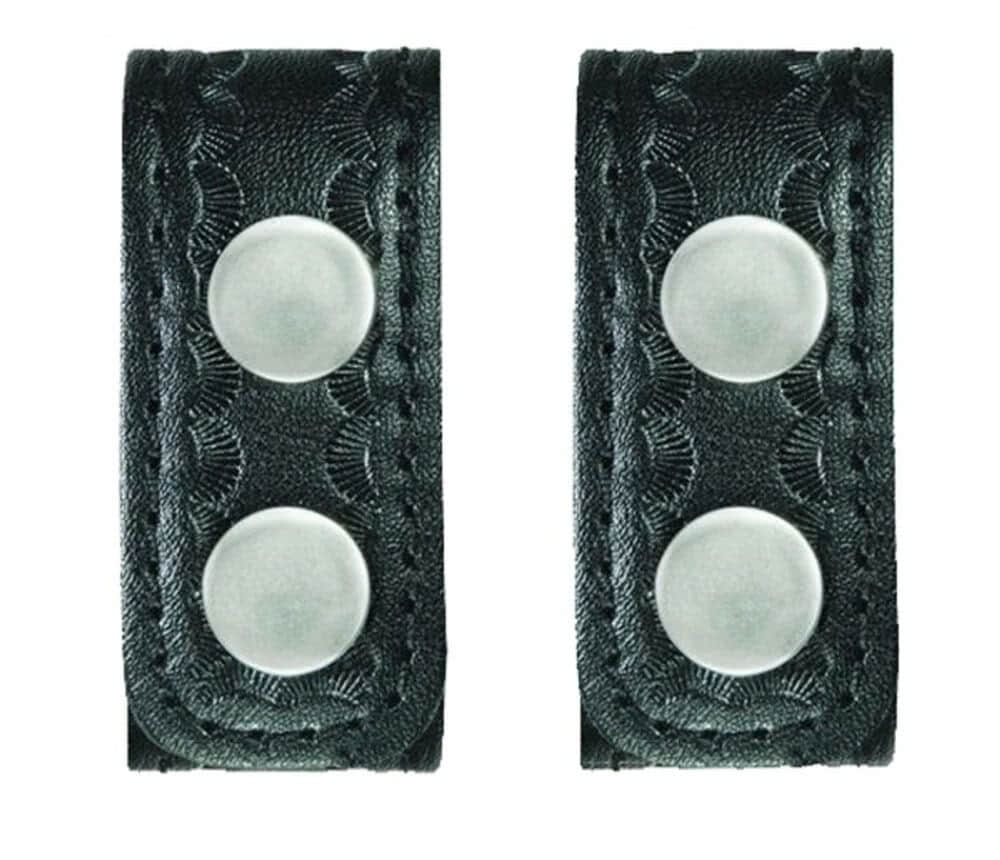 Hero's Pride AirTek Deluxe Belt Keepers 1 1/8'' - Fits 2.25'' Belt - 2 Pack - Basket Weave, Nickel