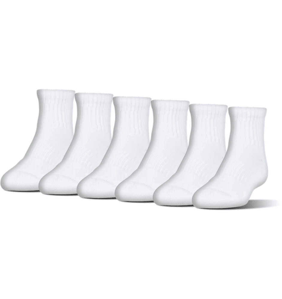 Under Armour UnisexCharged Cotton 2.0 Quarter Length Socks – 6-Pack - Clothing &amp; Accessories