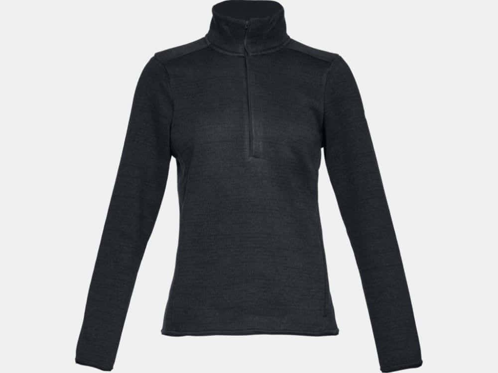 Under Armour Women’s Wintersweet 2.0 1/2 Zip Sweater 1316287 – Black, XL -
