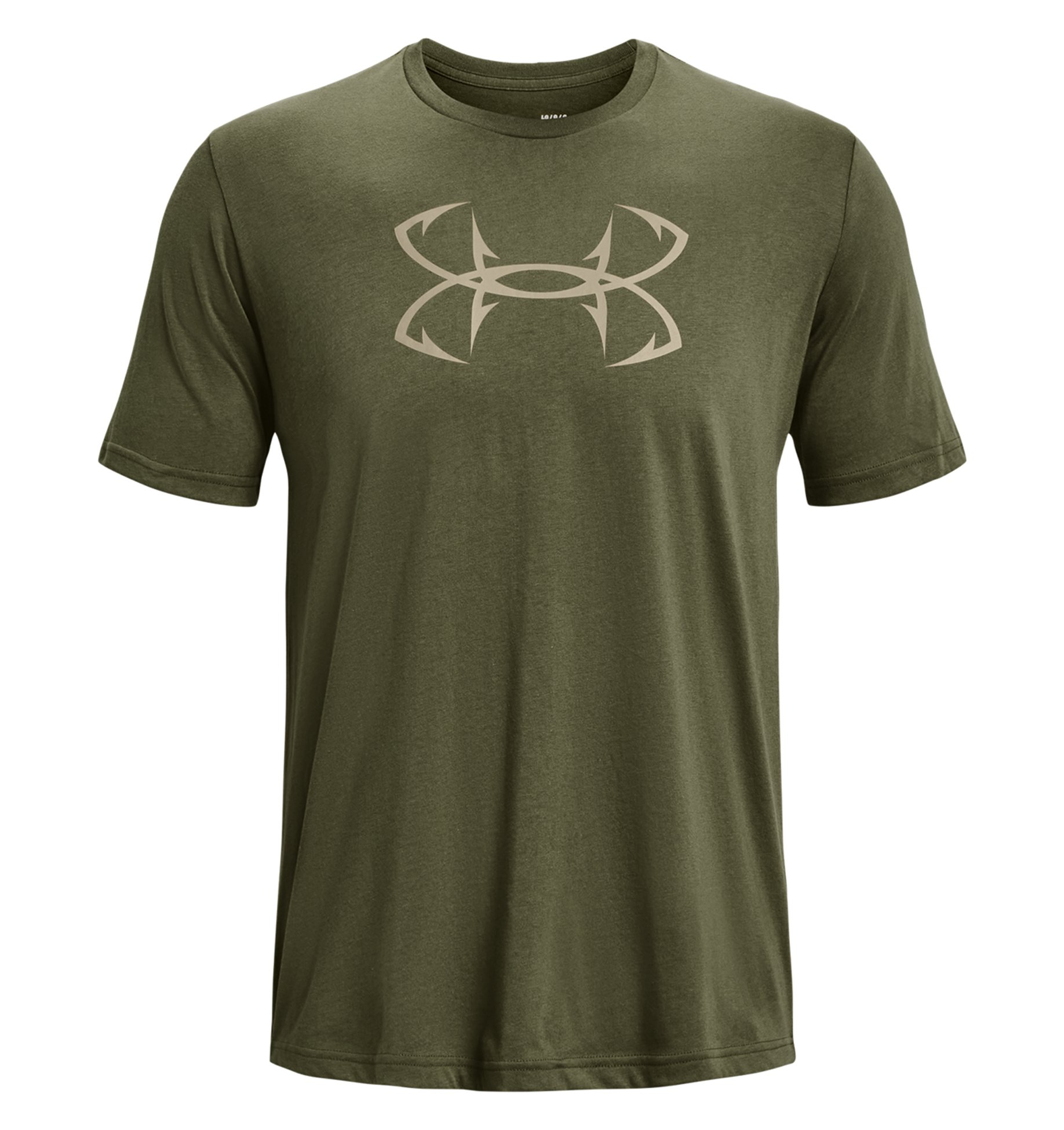Under Armour Fish Hook Logo T-Shirt 1331197 - Marine OD Green, 3XL