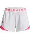 Under Armour Women's UA Play Up 3.0 Shorts 1344552 - White/Pink, M