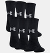 Under Armour Kids' UA Training Cotton Crew 6-Pack Socks 1346790 - Clothing &amp; Accessories