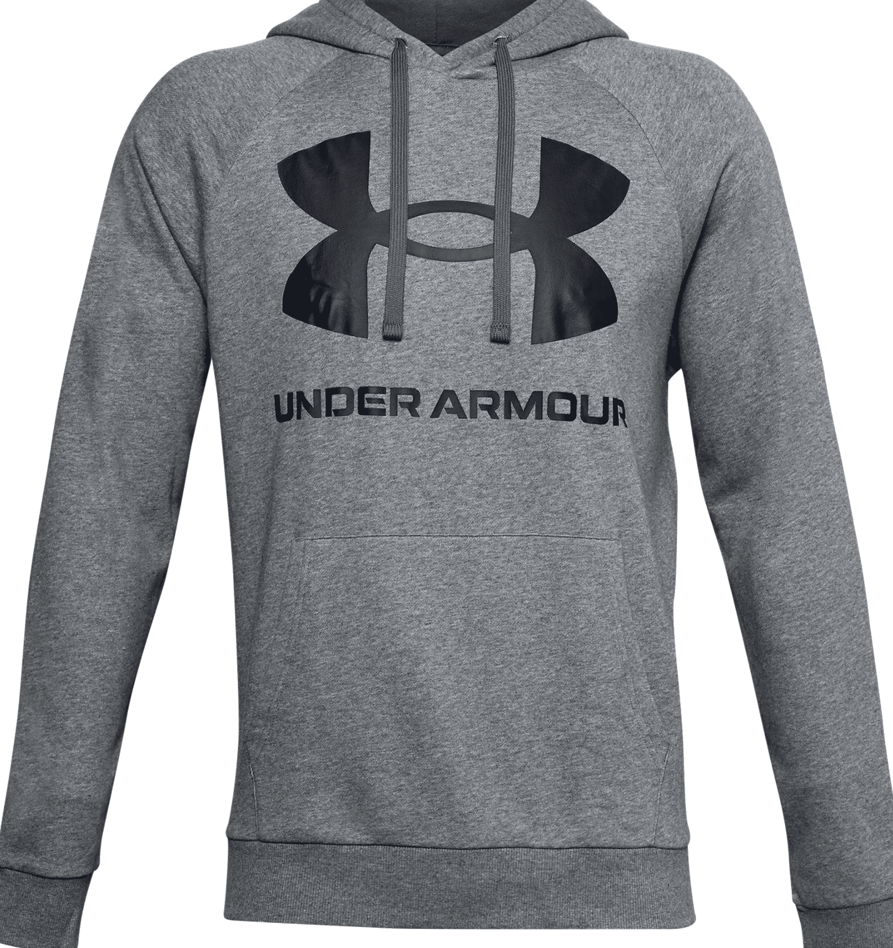 Under Armour UA Rival Fleece Big Logo Hoodie 1357093 - Pitch Gray Light Heather, L