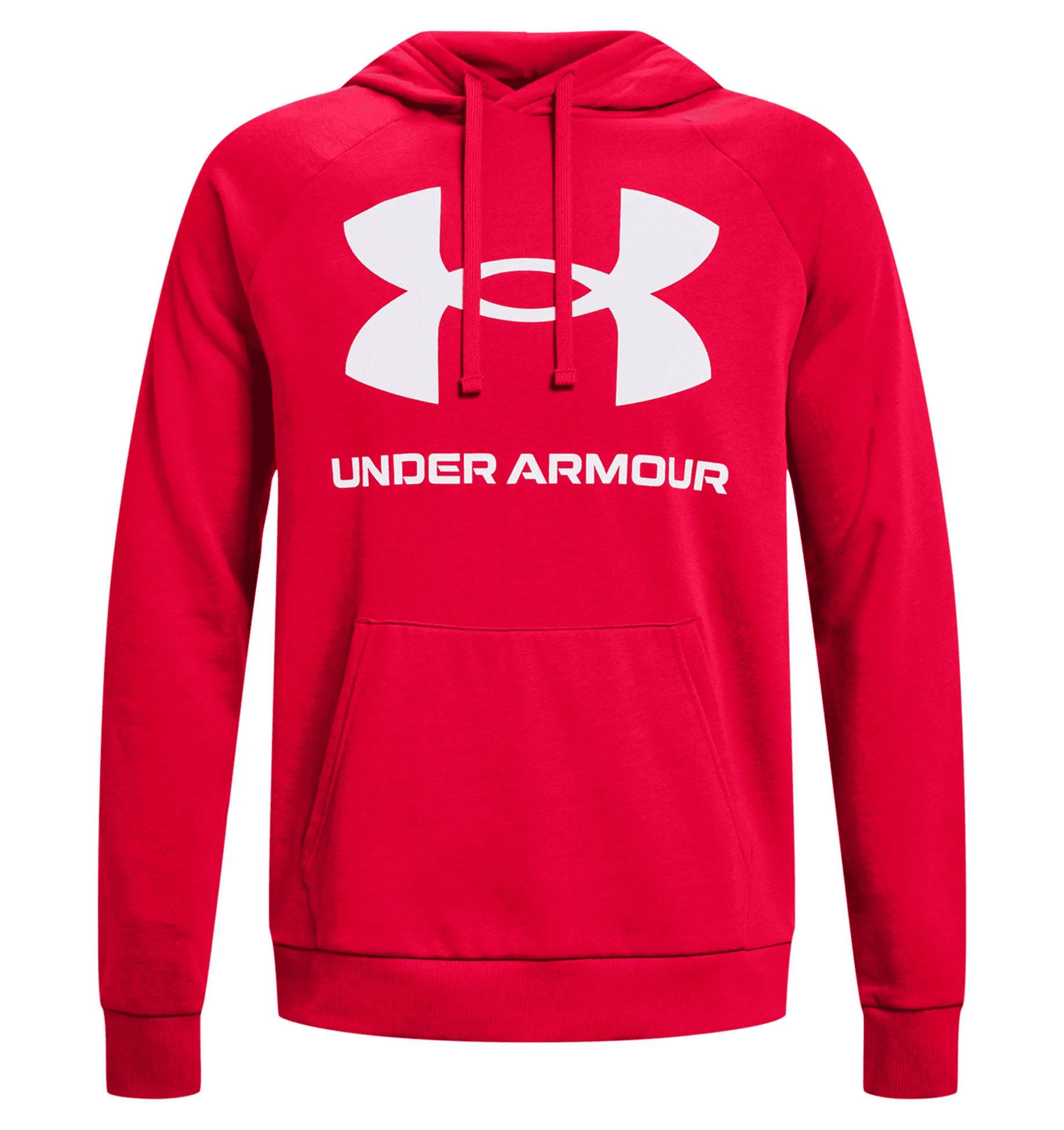 Under Armour UA Rival Fleece Big Logo Hoodie 1357093 - Red, 4XL