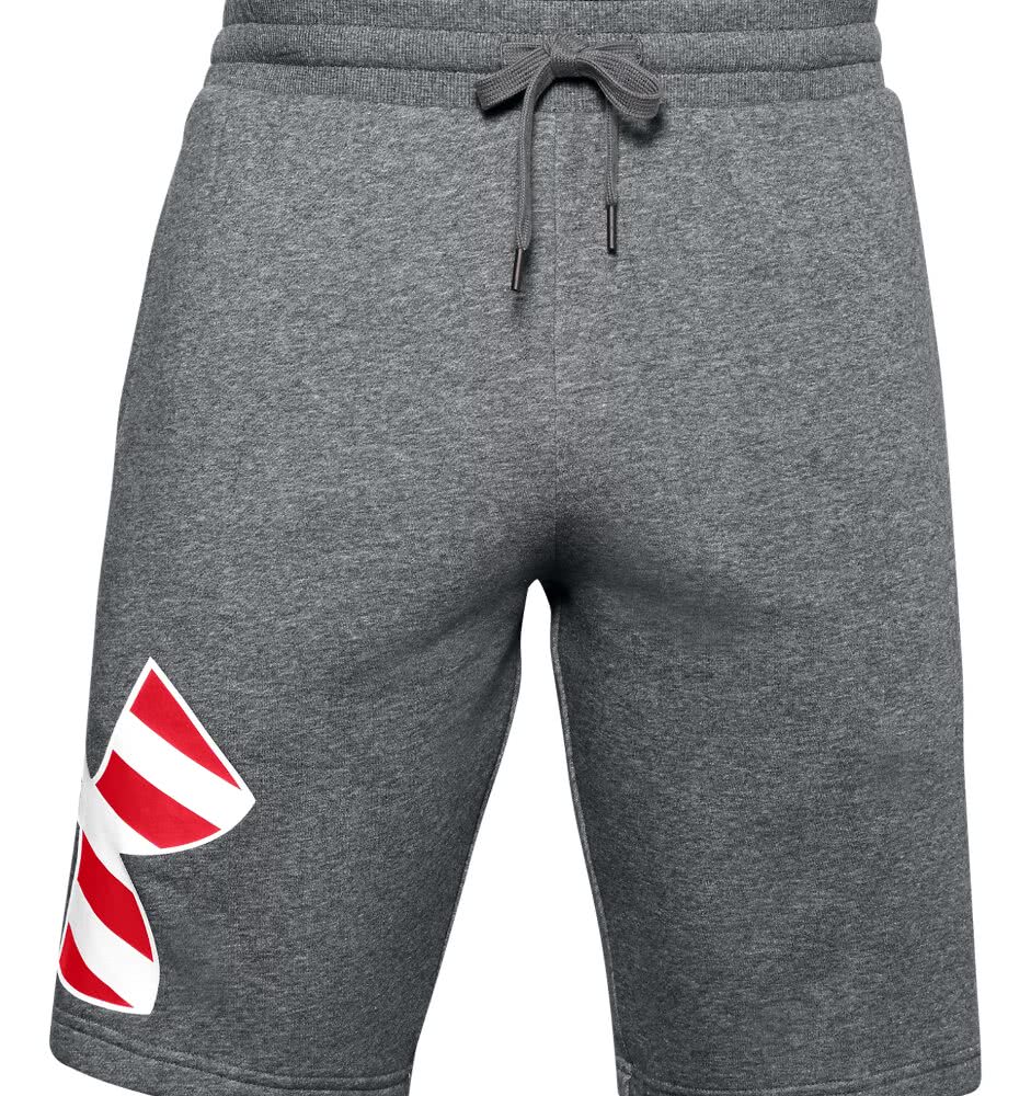 Under Armour Freedom Rival Big Flag Logo Shorts 1360442 - Pitch Gray, S
