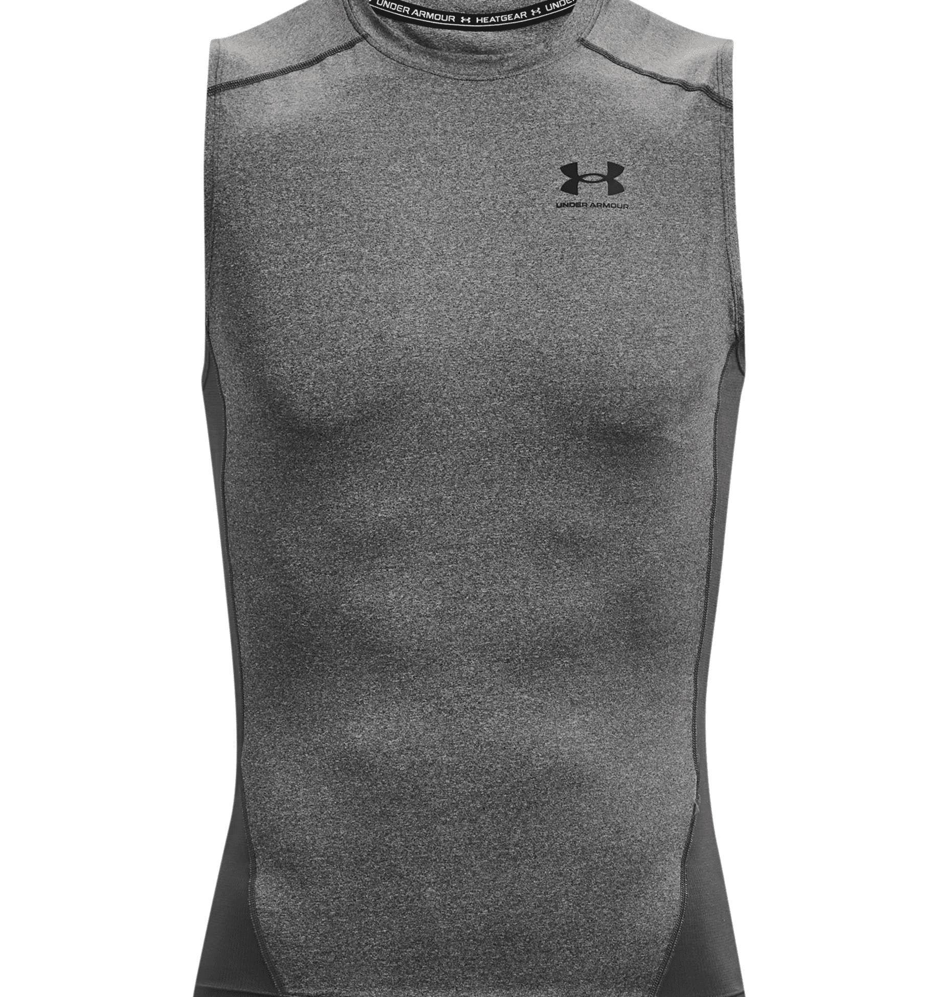 Under Armour UA Men's HeatGear Armour Compression Sleeveless 1361522 - Carbon Heather, 2XL