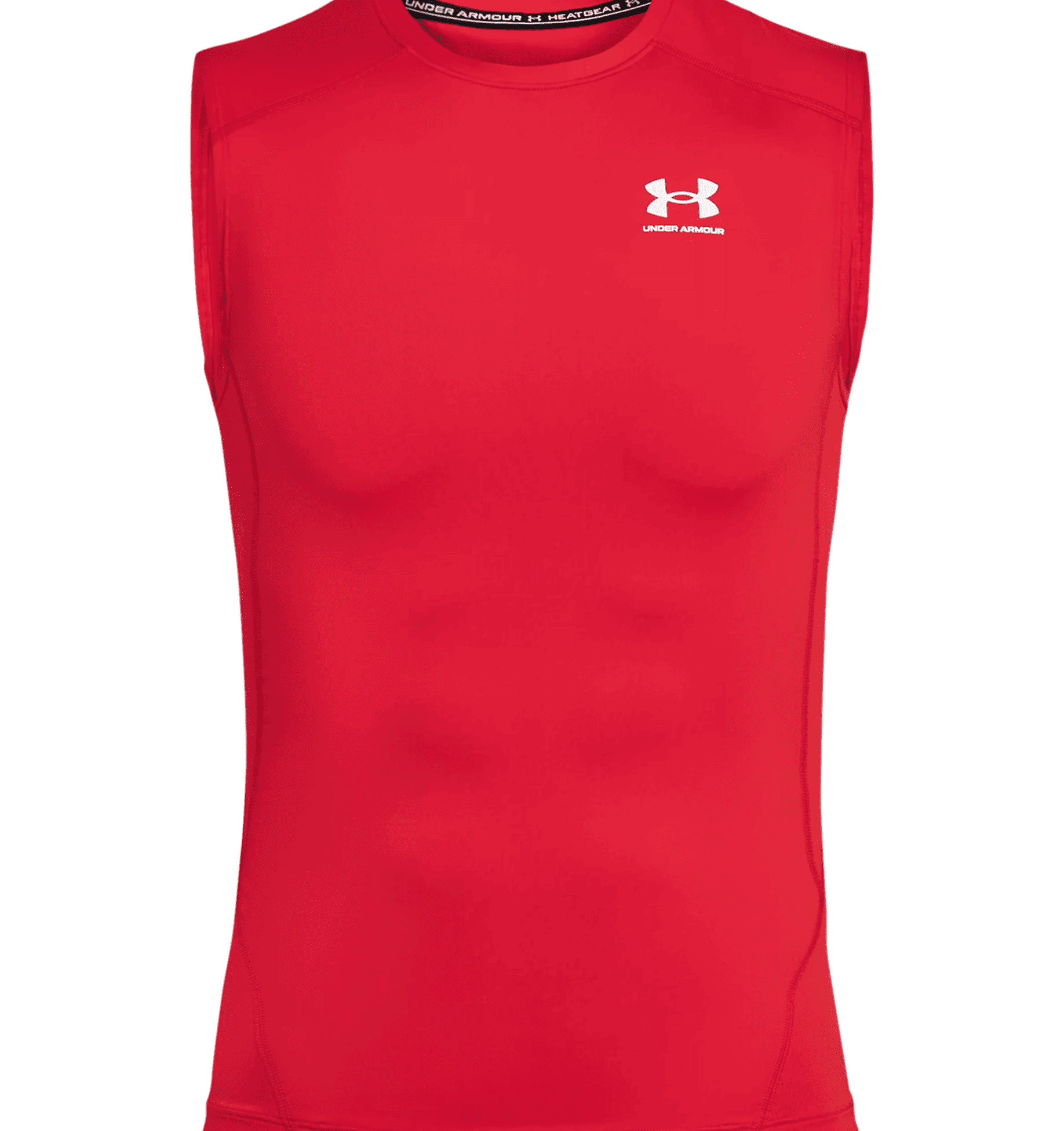 Under Armour UA Men's HeatGear Armour Compression Sleeveless 1361522 - Red, 2XL